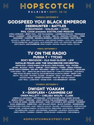 Hopscotch Music Festival 2015 Lineup poster image