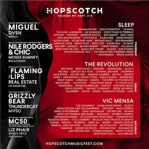 Hopscotch Music Festival 2018 Lineup poster image
