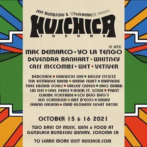 Huichica Music Festival 2021 Lineup poster image