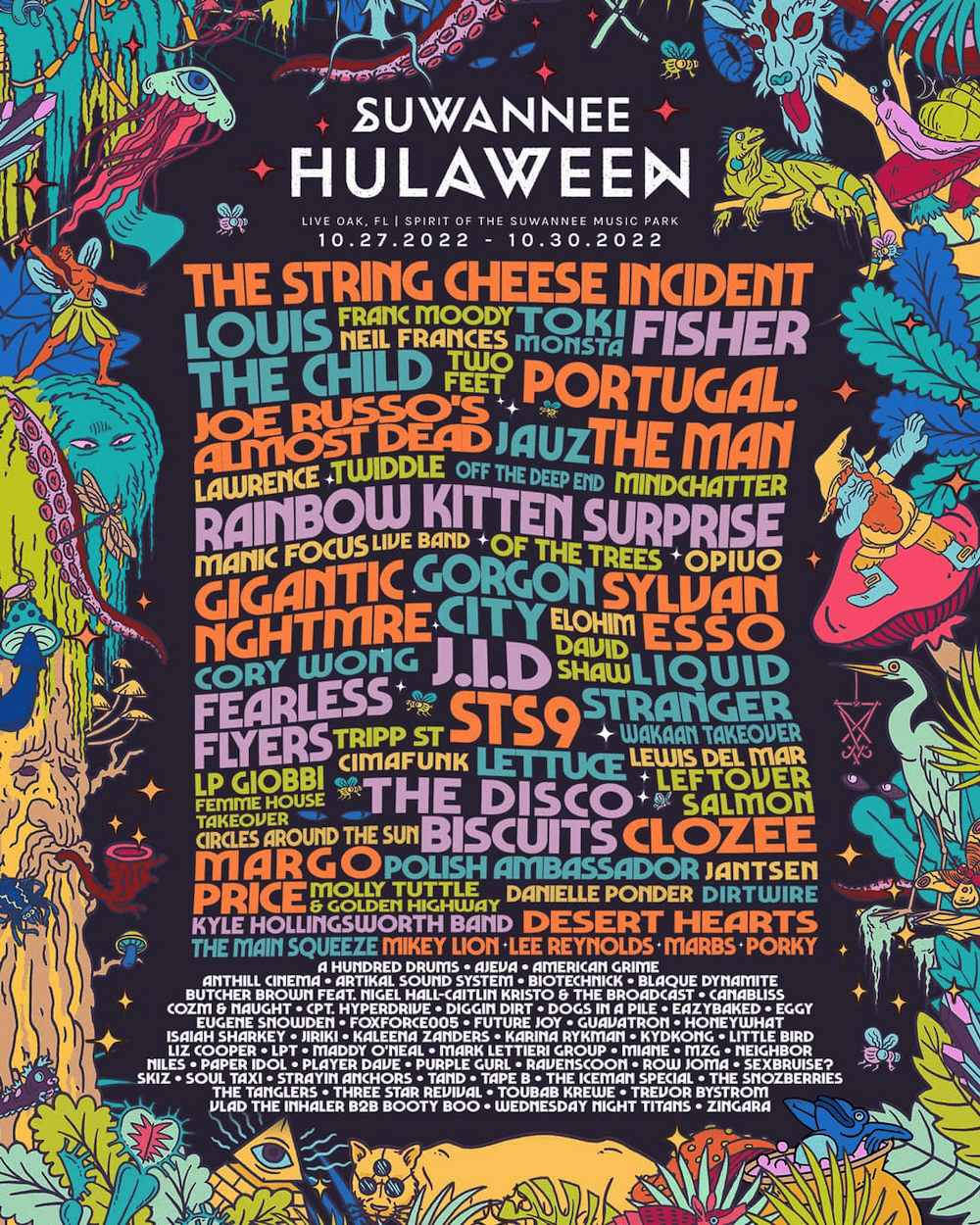 Hulaween 2022 lineup poster