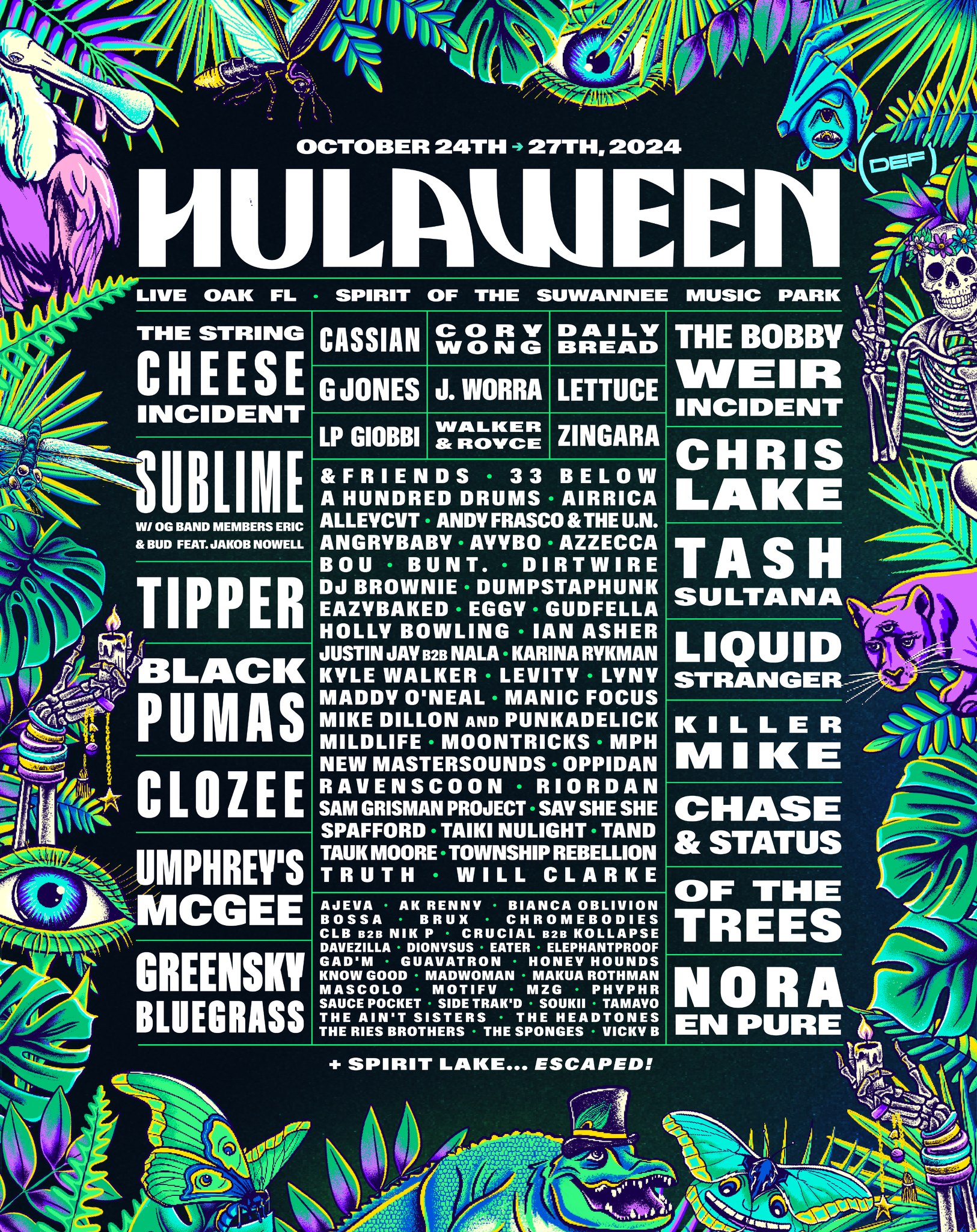 Hulaween 2024 Lineup | Grooveist