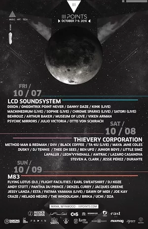 III Points 2016 Lineup poster image