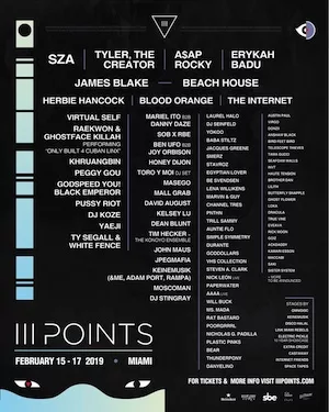 III Points 2019 Lineup poster image