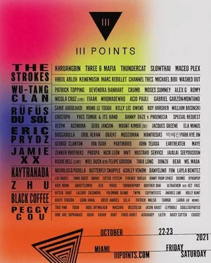 III Points 2021 Lineup poster image