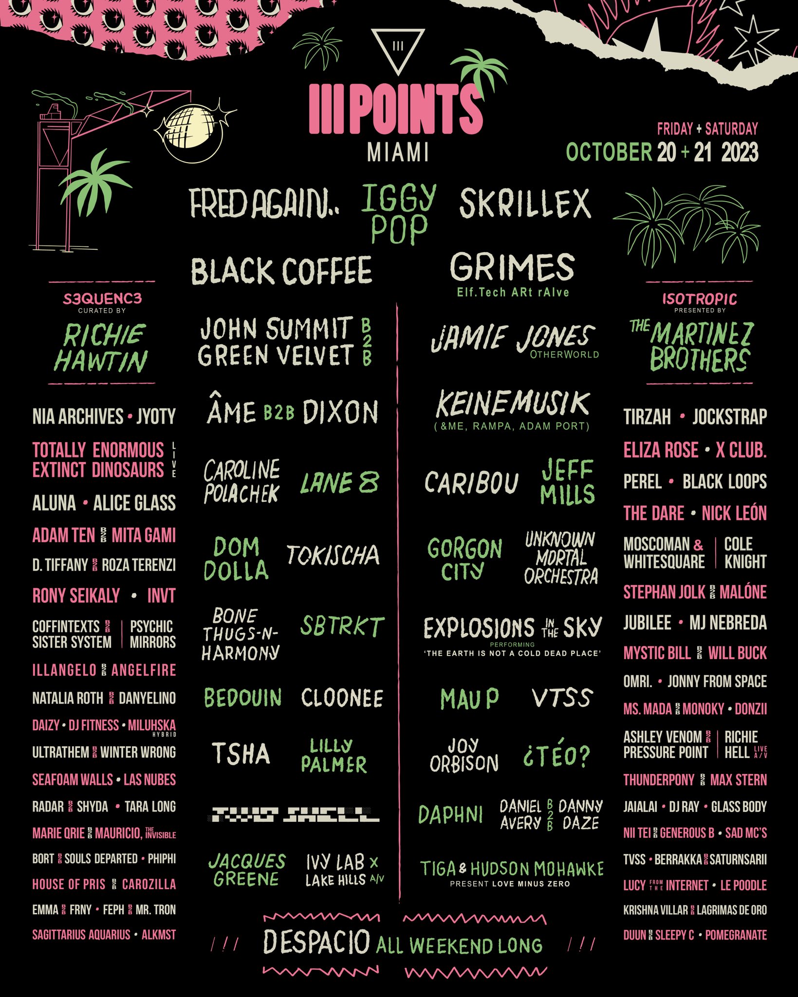 III Points 2023 lineup poster