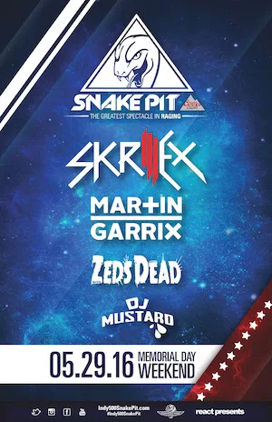 Indy 500 Snake Pit 2016 Lineup poster image