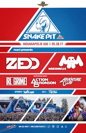 Indy 500 Snake Pit 2017 Lineup poster image