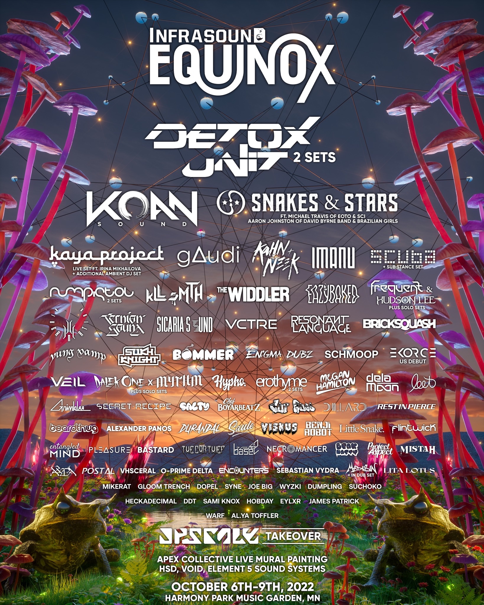 Infrasound Equinox 2022 lineup poster