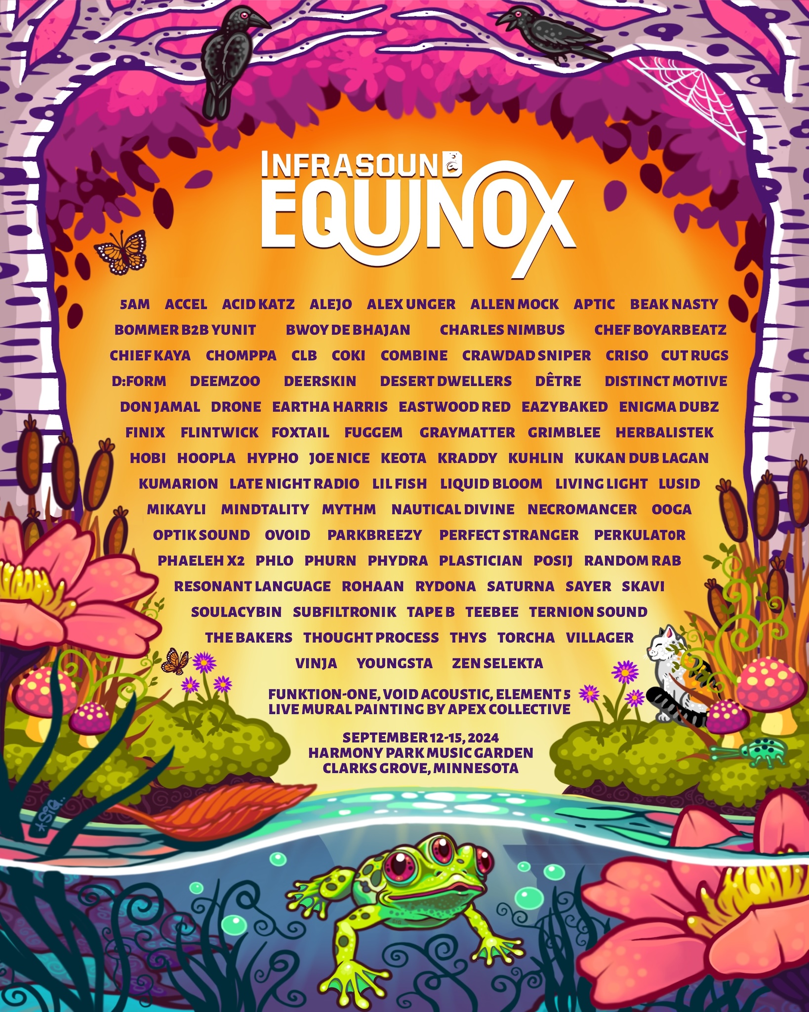 Infrasound Equinox 2024 lineup poster