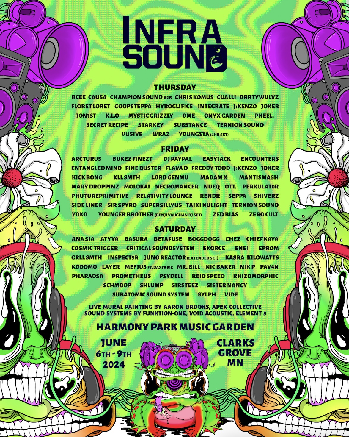 Infrasound Music Festival 2024 lineup poster