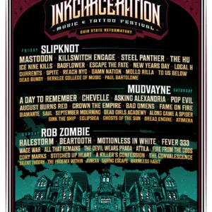 Inkcarceration Music & Tattoo Festival 2021 Lineup poster image