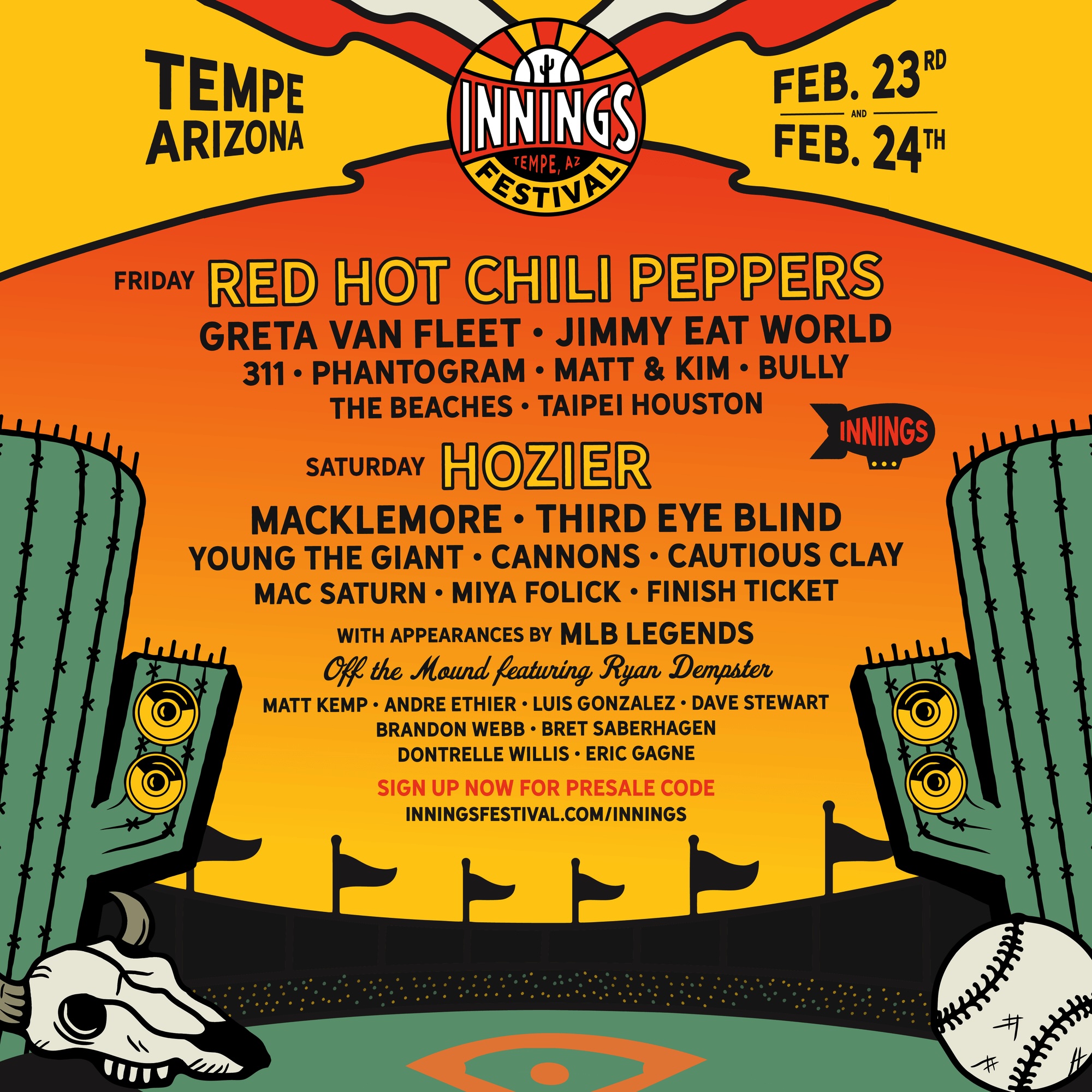 Innings Festival Tempe lineup poster