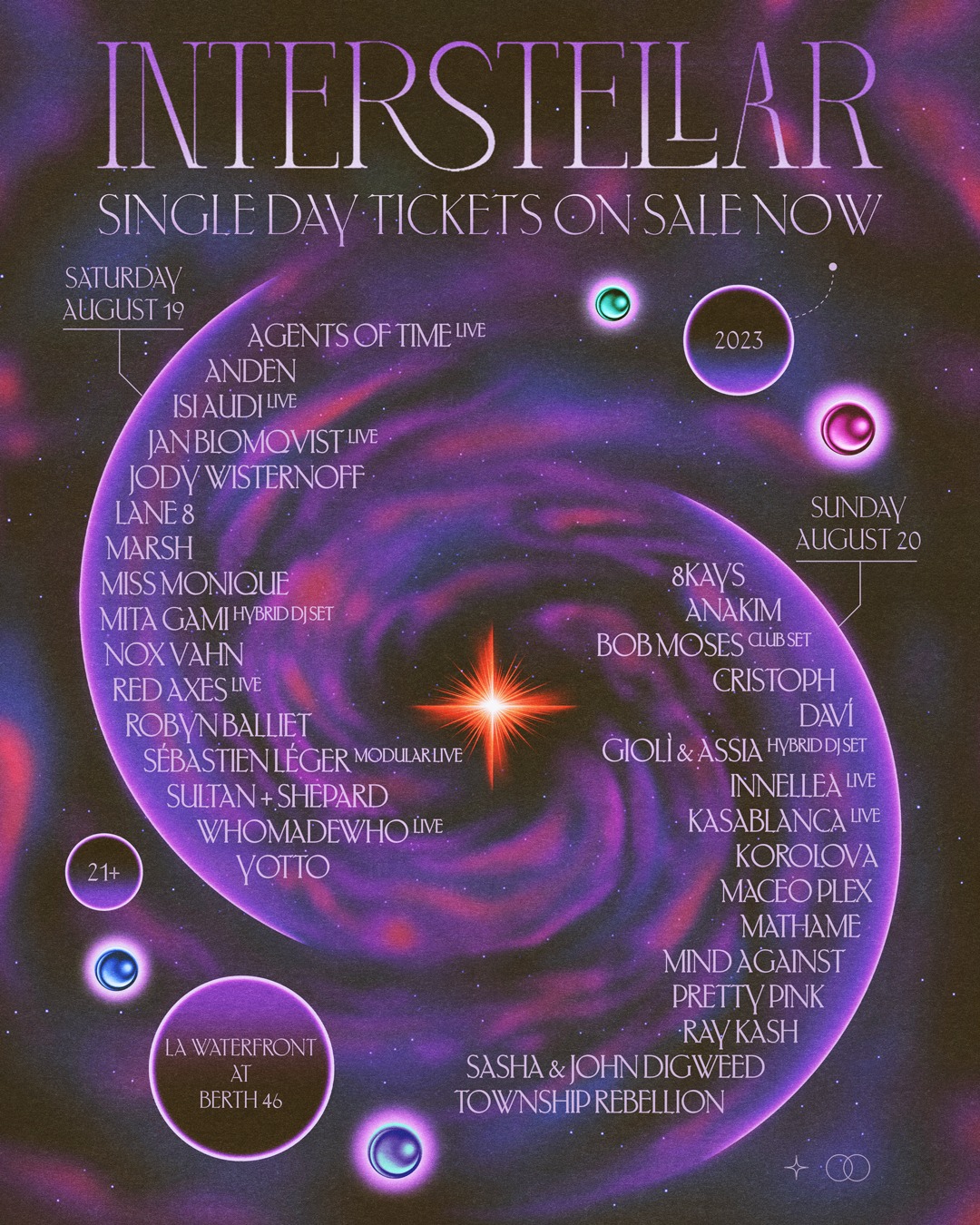 Interstellar Experience 2023 Lineup poster image