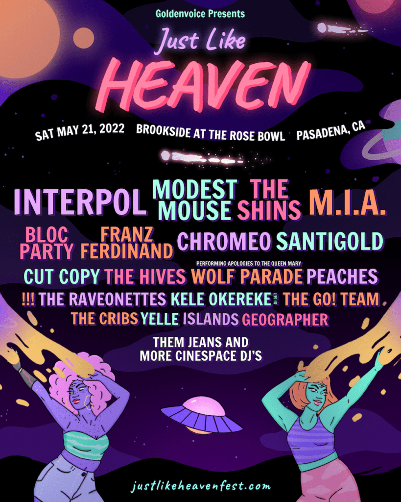 just like heaven fest 2022 lineup poster