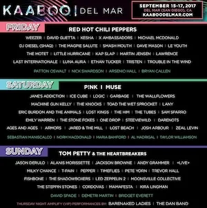 KAABOO San Diego 2017 Lineup poster image