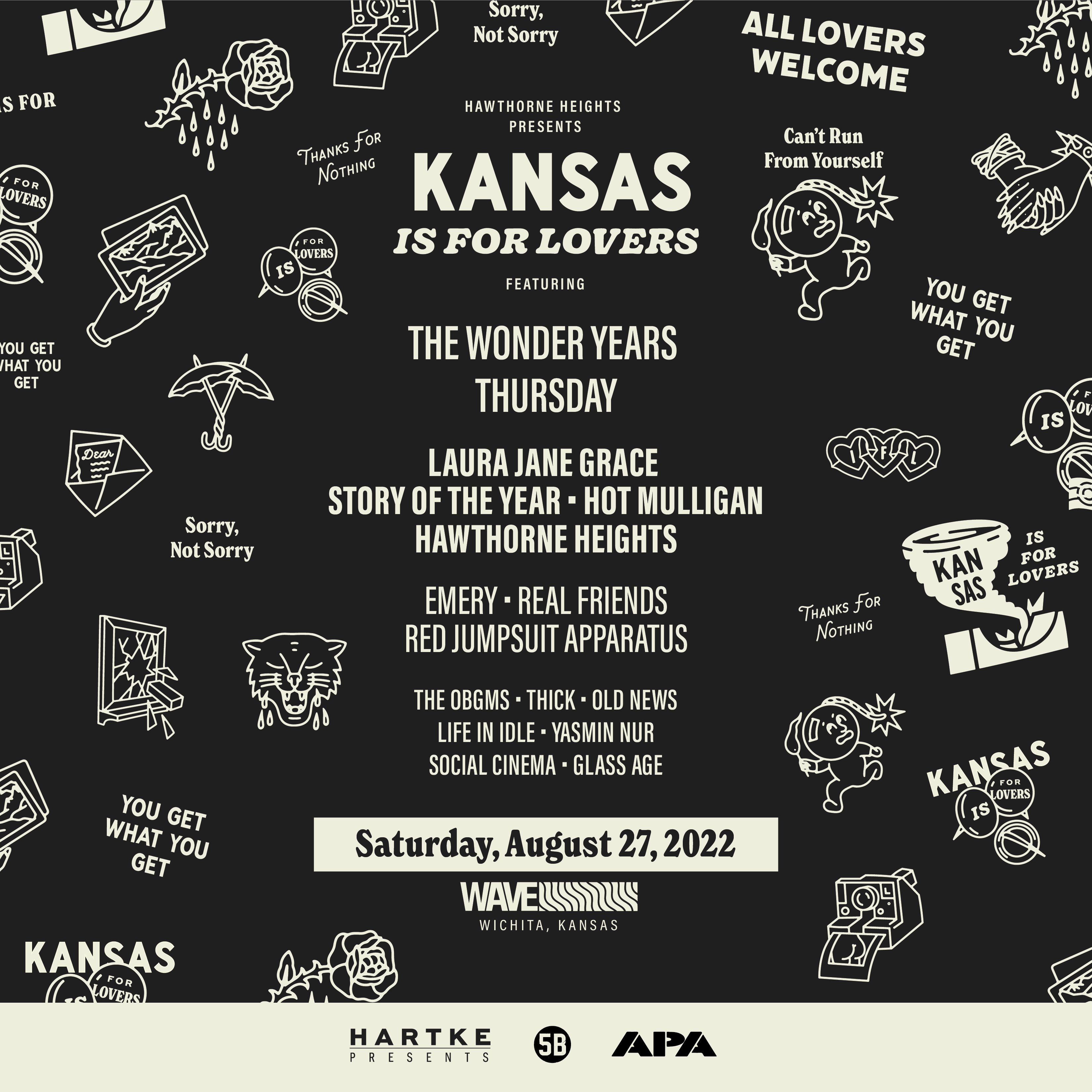 Kansas Is For Lovers Festival 2022 Lineup poster image
