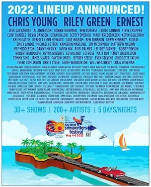Key West Songwriters Festival 2022 Lineup poster image