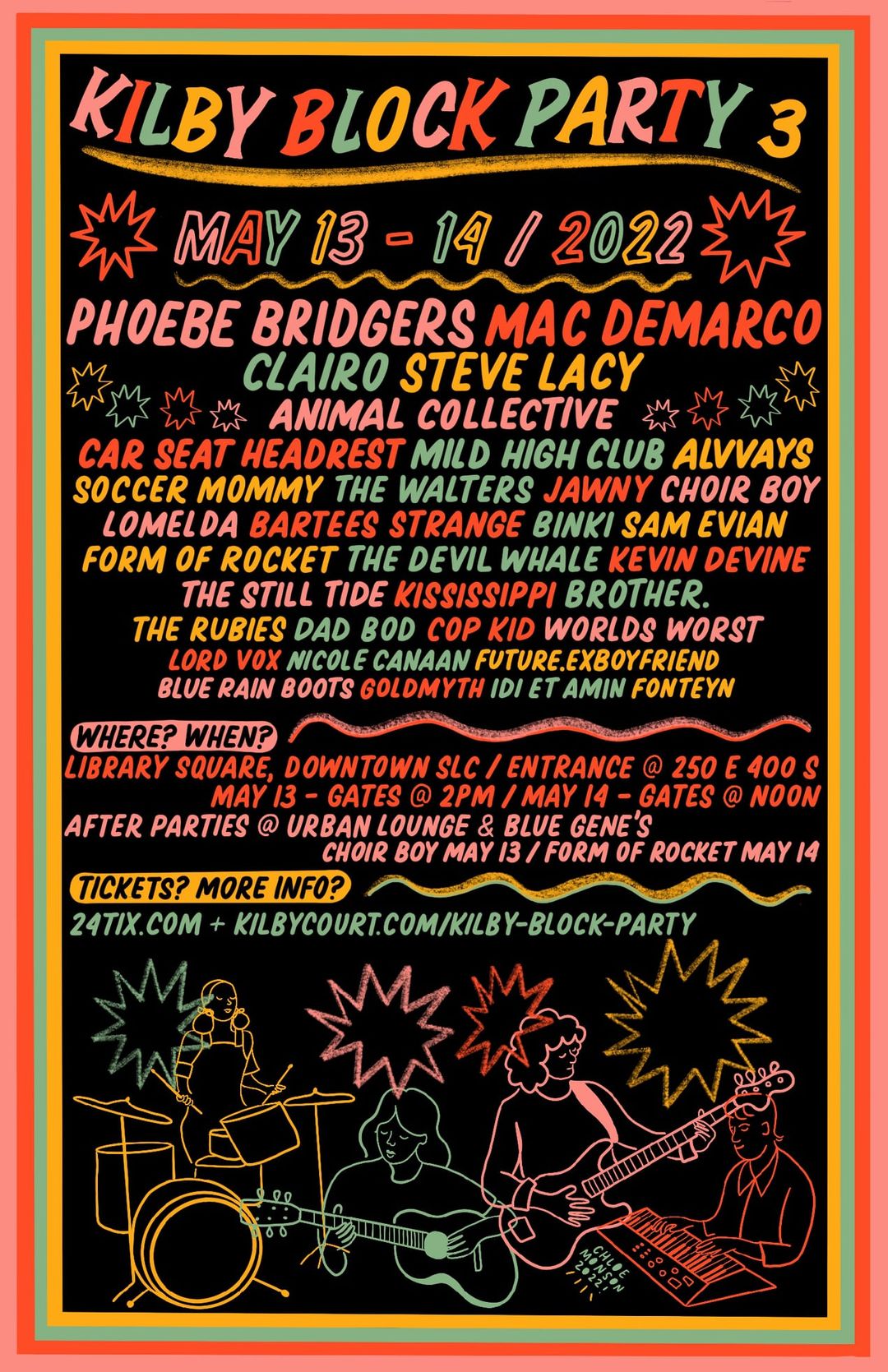 Kilby Block Party 2022 lineup poster