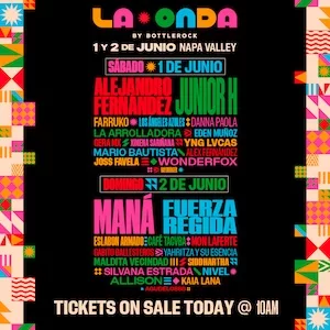 La Onda by BottleRock 2024 Lineup poster image