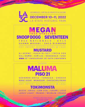 LA3C Festival 2022 Lineup poster image