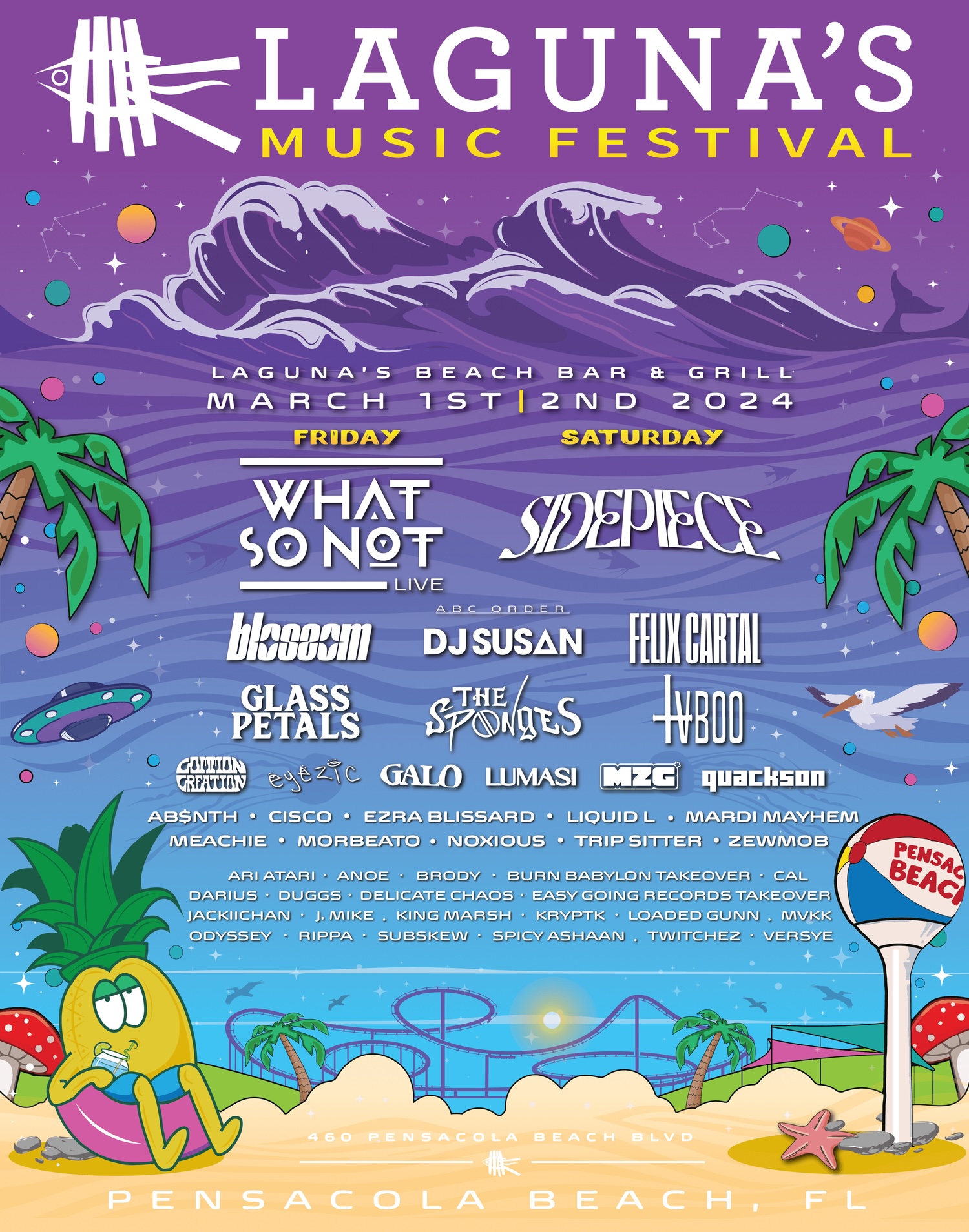 Laguna’s Music Festival lineup poster