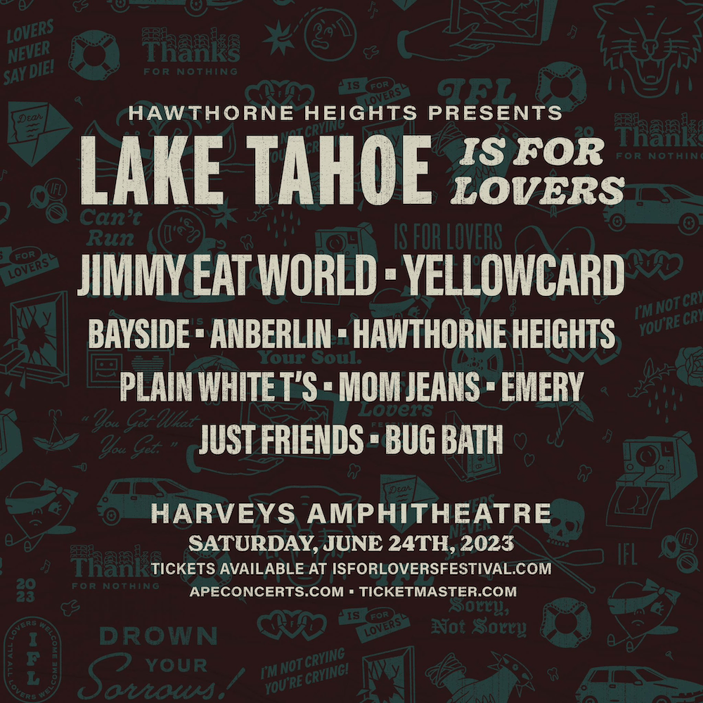 Lake Tahoe Is For Lovers Festival 2023 lineup poster