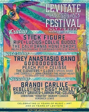 Levitate Music and Arts Festival 2023 Lineup poster image