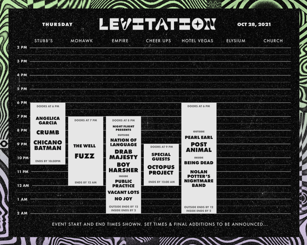 levitation 2021 thurs