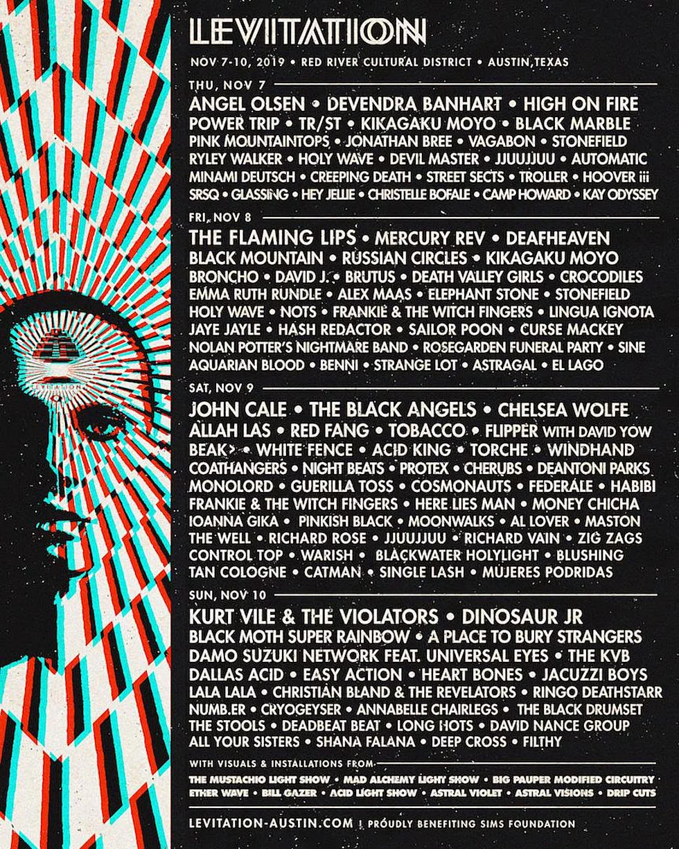 LEVITATION AUSTIN 2019 Lineup poster image