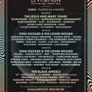 LEVITATION AUSTIN 2022 Lineup poster image
