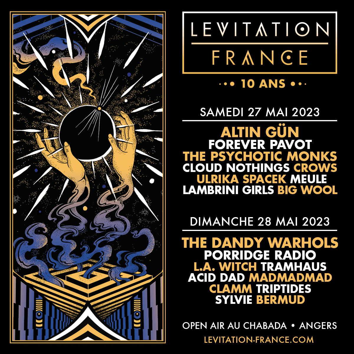 LEVITATION FRANCE 2023 Lineup Grooveist