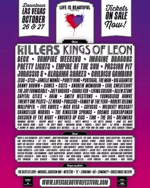 Life Is Beautiful 2013 Lineup poster image