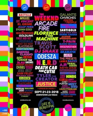 Life Is Beautiful 2018 Lineup poster image