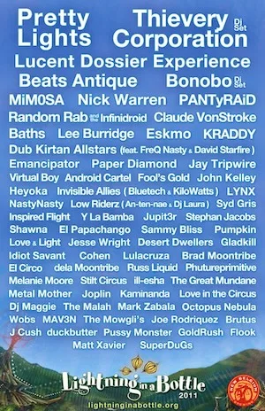 Lightning in a Bottle 2011 Lineup poster image