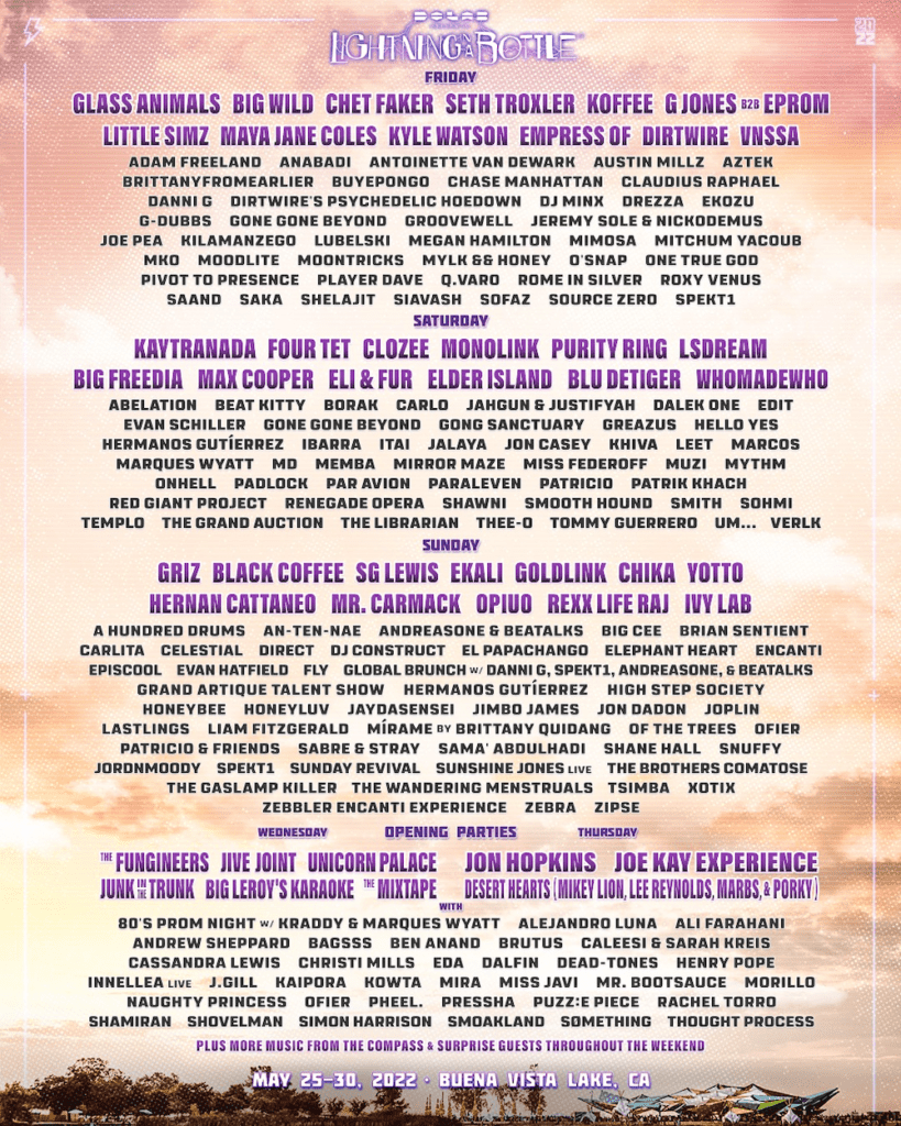 lightning in a bottle 2022 daily lineup