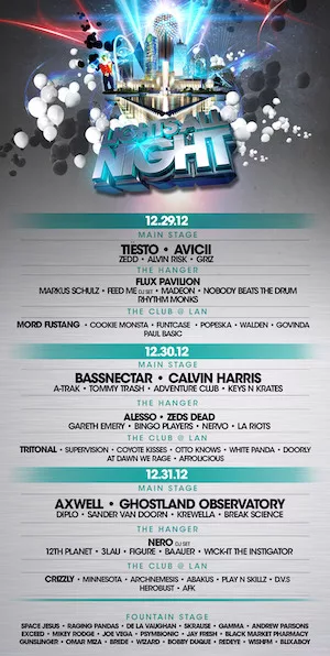 Lights All Night Dallas 2012 Lineup poster image