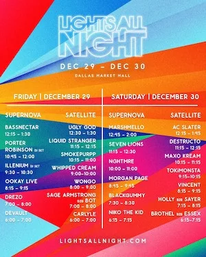 Lights All Night Dallas 2017 Lineup poster image