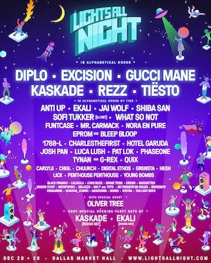 Lights All Night Dallas 2018 Lineup poster image