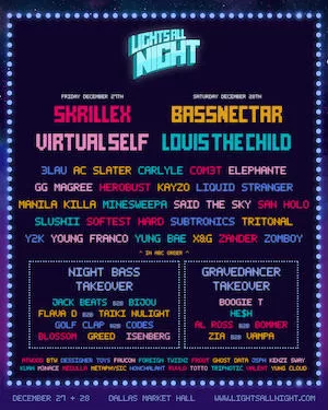 Lights All Night Dallas 2019 Lineup poster image