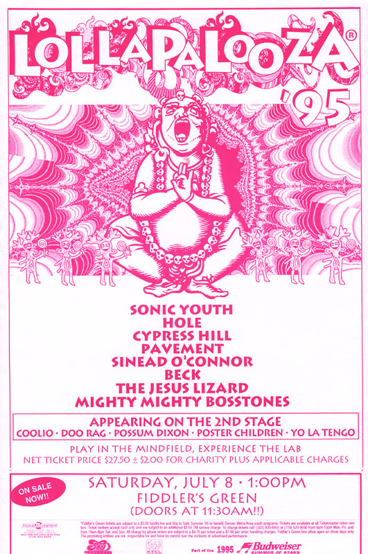 lollapalooza 1995 tour dates