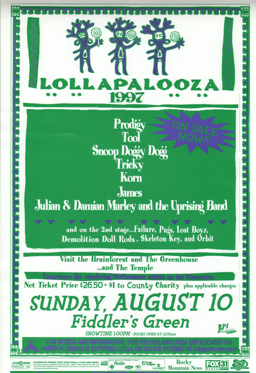 Lollapalooza 1997 Lineup