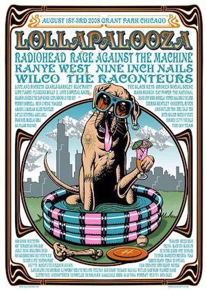 Lollapalooza 2008 Lineup poster image