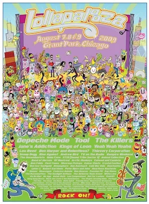 Lollapalooza 2009 Lineup poster image