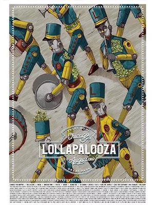 Lollapalooza 2017 Lineup poster image