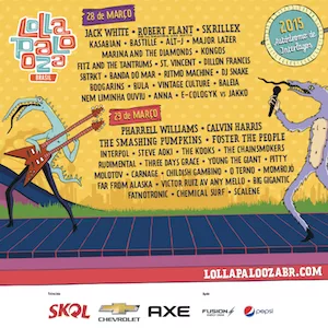 Lollapalooza Brazil 2015 Lineup poster image