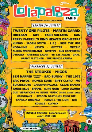 Lollapalooza Paris 2019 Lineup poster image
