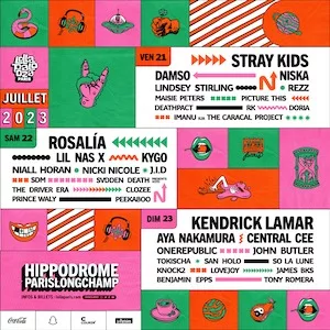 Lollapalooza Paris 2023 Lineup poster image