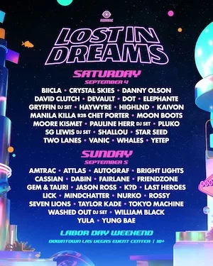 Lost In Dreams Las Vegas 2021 Lineup poster image