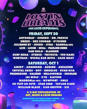 Lost In Dreams Las Vegas 2022 Lineup poster image