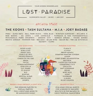 Lost Paradise 2018 Lineup poster image